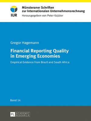 cover image of Financial Reporting Quality in Emerging Economies